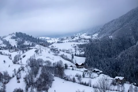 Snow in the mountains Stock Photos