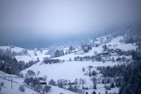 Snow in the mountains Stock Photos