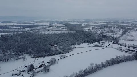 Snow in mountains Stock Photos