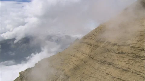 Snow on Mountaintops Stock Footage 37427621