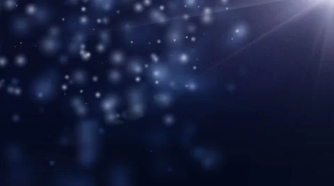 Snow, moving particles blue background, Light ray effect. UHD 4k 3840x2160. Stock Footage 59913664