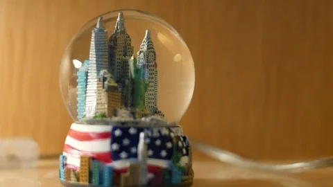Snow moving in a snowglobe Stock Footage 83687943