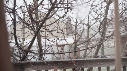 Snow out the Window 스톡 동영상 89002680