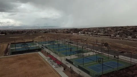 Snow over ABQ IN Stock Footage 148894929