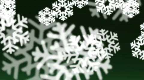 Snow over green with alpha Stock Footage 687824