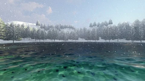 Snow over mountain Stock Footage 81475357