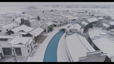 Snow over Rome Stock Footage 314908954