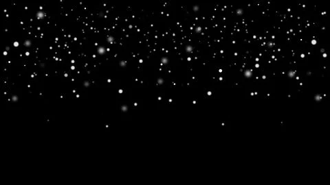 Snow overlay on rectangular black background Stock Illustration