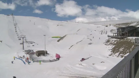 Snow pan Stock Footage 2219876