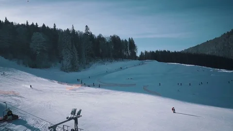 Snow park Stock Footage 75942536