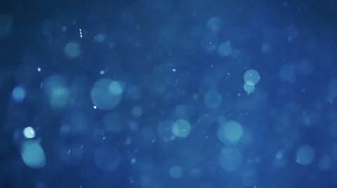 Snow particles abstract blue background Video stock 35575343