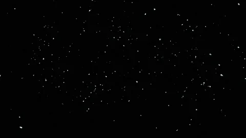 Snow Particles Background, Bokeh Lights Background on Black Background Stock Footage 171020575