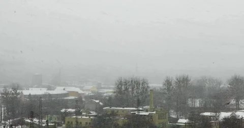 Snow particles falling down from the sky Stock Footage 101521923