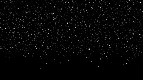 Snow Particles Falling From the Night Sky and disappearson ground Stock Footage 106910859