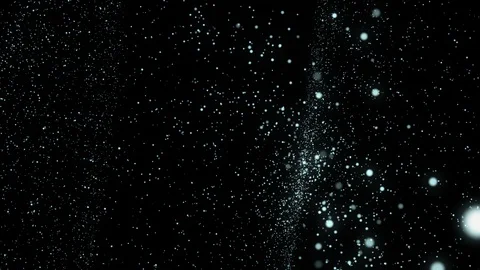Snow Particles Falling In Night Sky Stock Footage 123909057