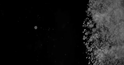 Snow Particles. Snow on Black Background. Overlay 库存影片 121331251