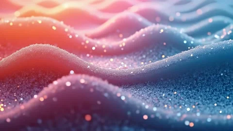 Snow Particles with Wave Motion Animation in 4K Stock Footage 310733000