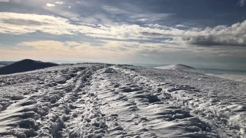 Snow Path Stock Footage 168840722