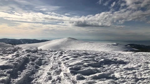 Snow Path Stock Footage 168840745