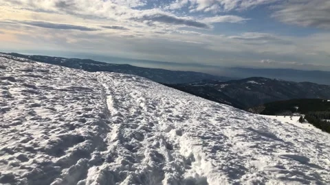 Snow Path Stock Footage 168840896