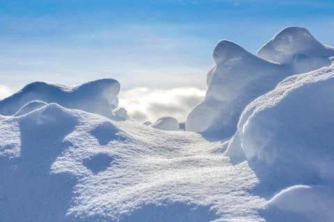 Snow Path 写真素材