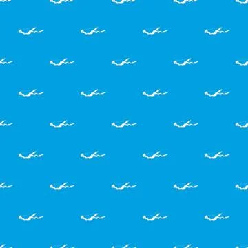 Snow pattern seamless blue Stock Illustration