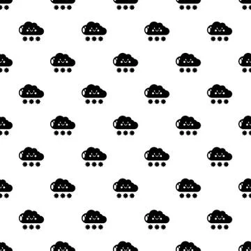 Snow pattern seamless Stock Illustration