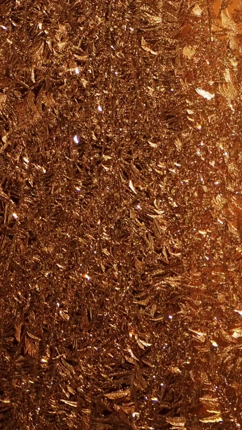 A snow pattern on the window pane in severe frost in winter. Stock Footage 293138079