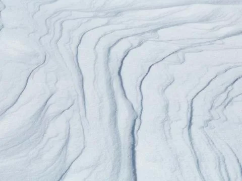 Snow patterns on a frozen Eagle Lake Stock Photos