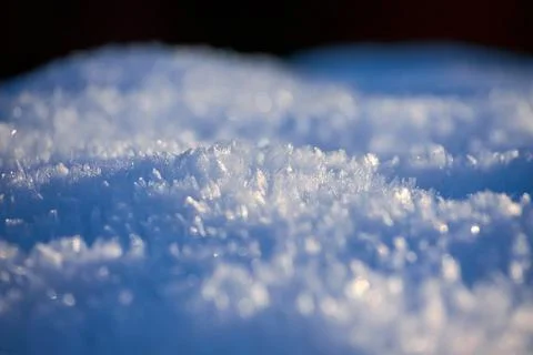 Snow patterns on the snow Stock Photos