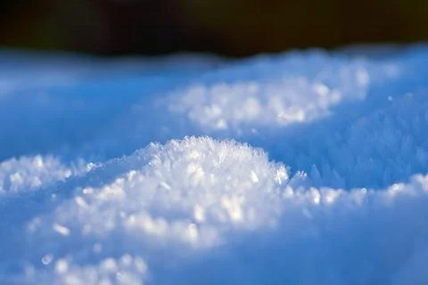 Snow patterns on the snow Stock Photos