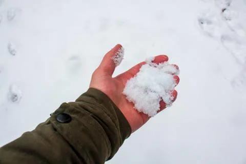 Snow piece Stock Photos