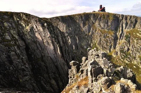 Snow pit Stock Photos