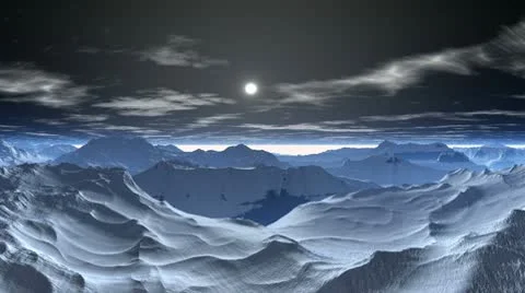 Snow planet Stock Footage 8990255