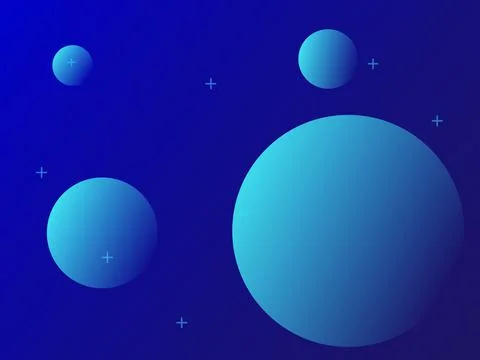 Snow planet winter background Illustrazione stock