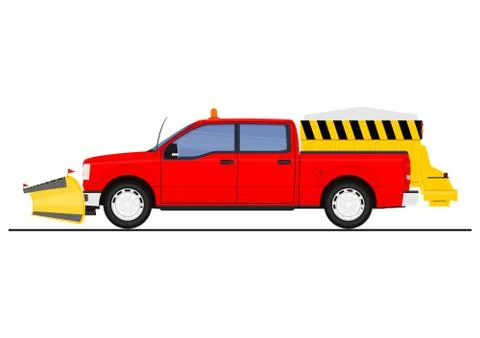 Snow plow 04 Stock Illustration