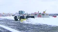 Snow Plow Clearing Lot 02 HD Footage