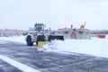 Snow Plow Clearing Lot 02 Footage