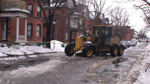 Snow plow Stock Footage 34274273