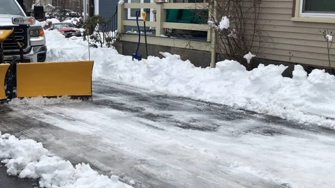 Snow Plow Stock Footage 104454887