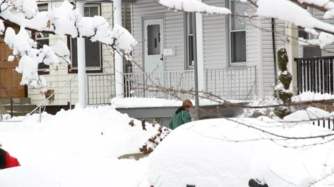 Snow Plow HD Stock Footage 41268611