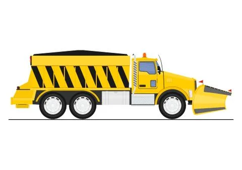 Snow plow. Stock Illustration
