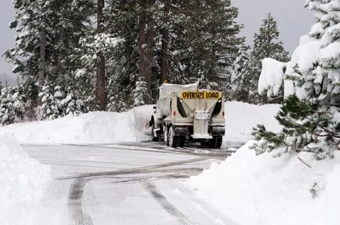 Snow plow Stock-Fotos