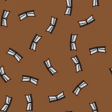 Snow plow tractor vector seamless pattern Stock Illustration