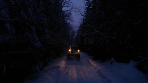 Snow Plug In The Mountain Stock Footage 105468759