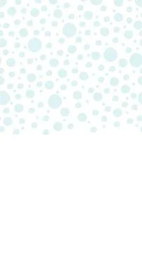 Snow polka dots vertical top frame illustration Stock Illustration