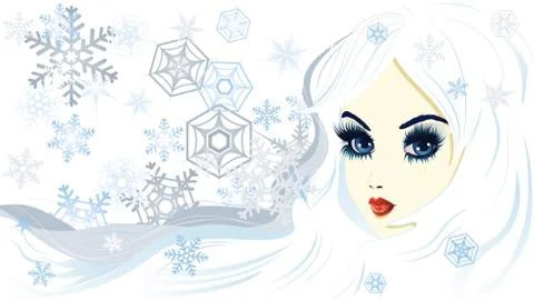 Snow queen Stock Illustration