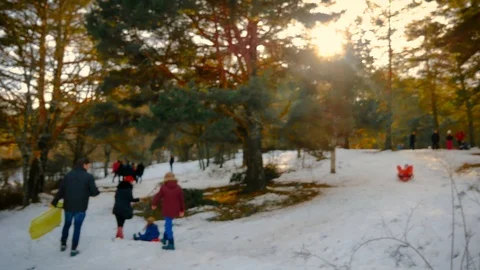 Snow in Rascafria, Madrid, Spain Stock Footage 123773997
