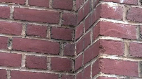 Snow red brick 10s Video stock 597075