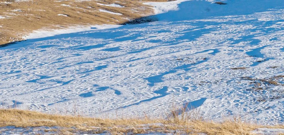 Snow relief pattern Stock Photos